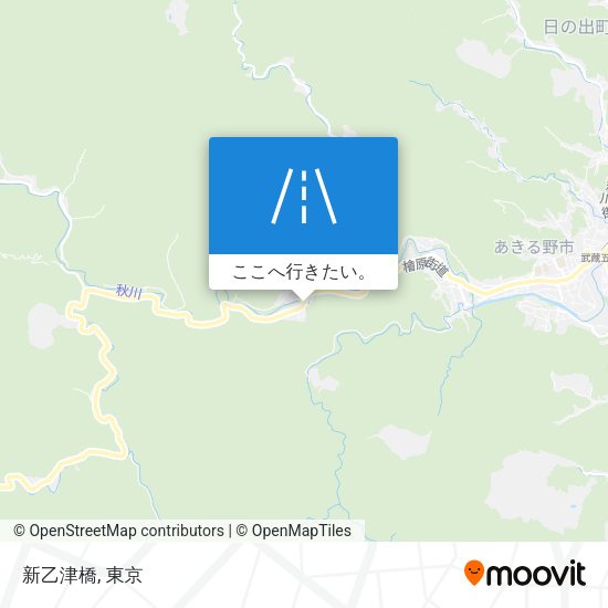新乙津橋地図