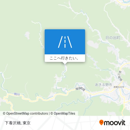 下養沢橋地図