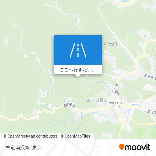 林道南沢線地図