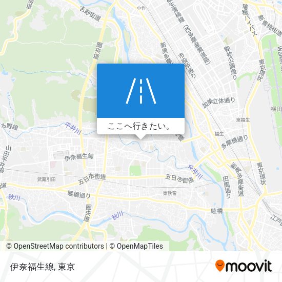 伊奈福生線地図