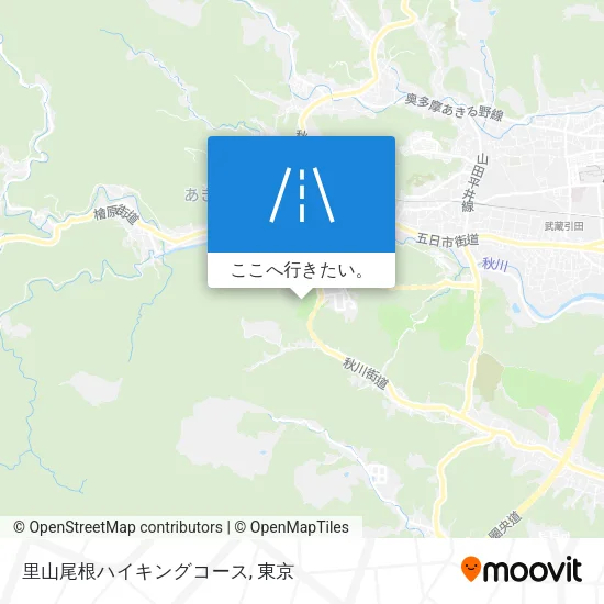 里山尾根ハイキングコース地図