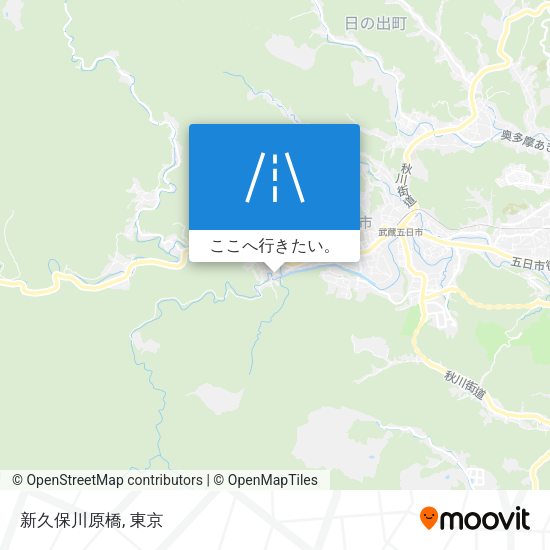 新久保川原橋地図