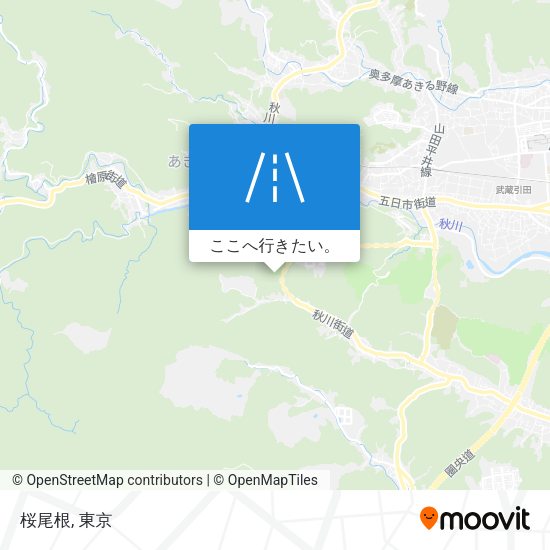 桜尾根地図