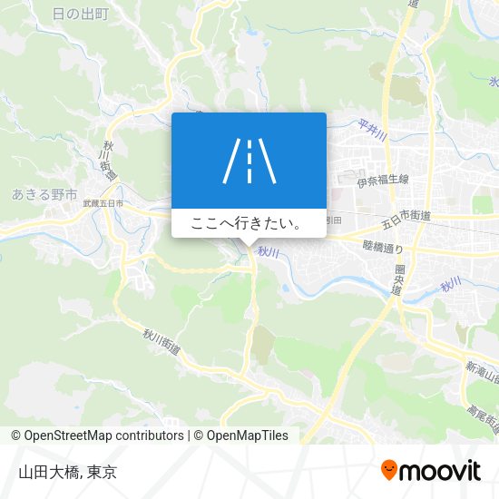 山田大橋地図