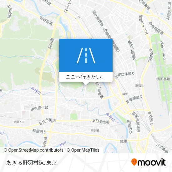 あきる野羽村線地図