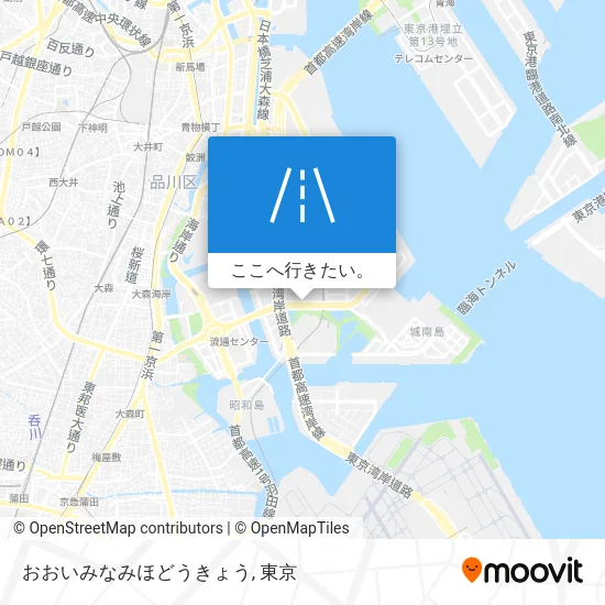おおいみなみほどうきょう地図
