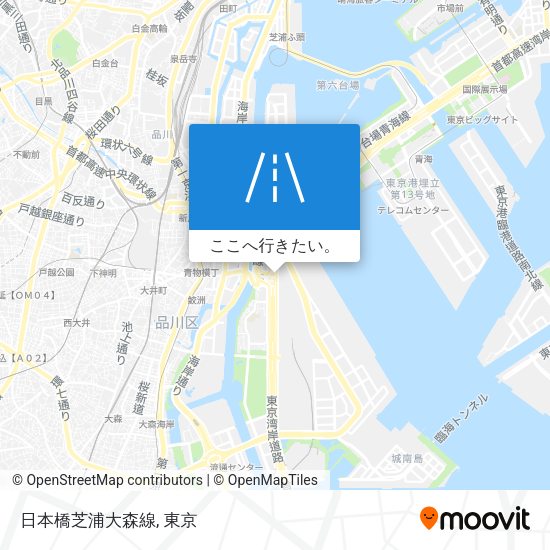 日本橋芝浦大森線地図