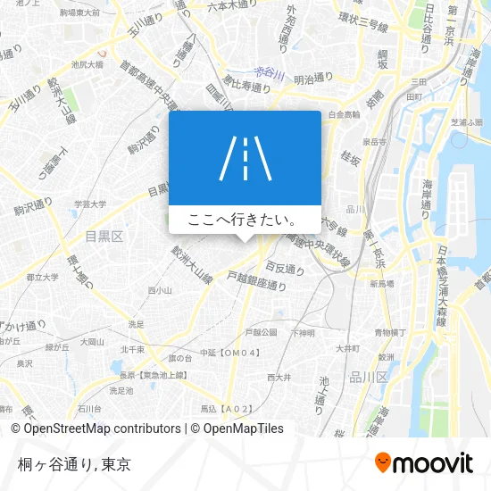 桐ヶ谷通り地図