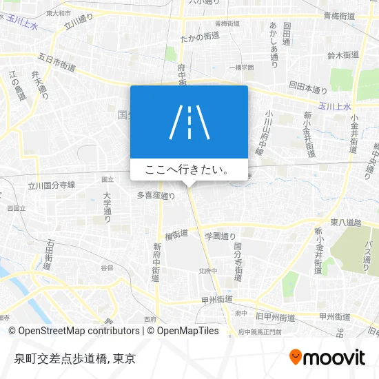 泉町交差点歩道橋地図