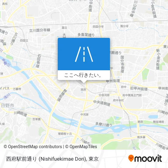 西府駅前通り (Nishifuekimae Dori)地図