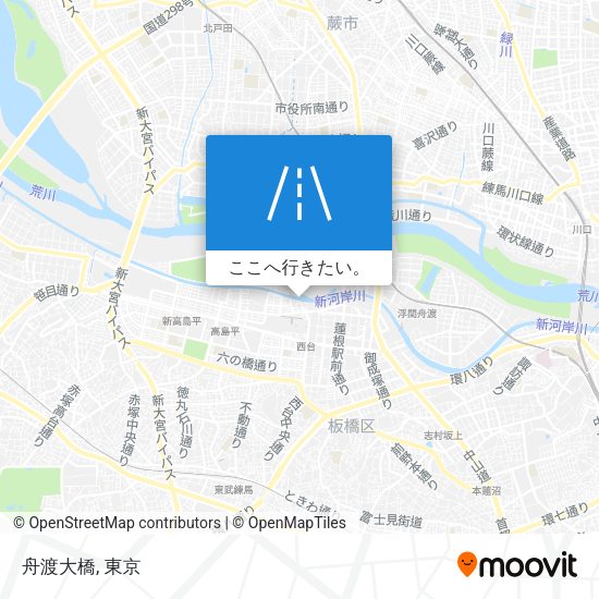 舟渡大橋地図
