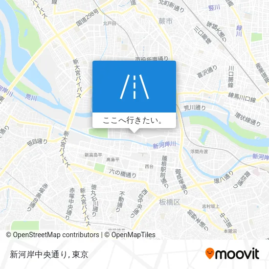 新河岸中央通り地図