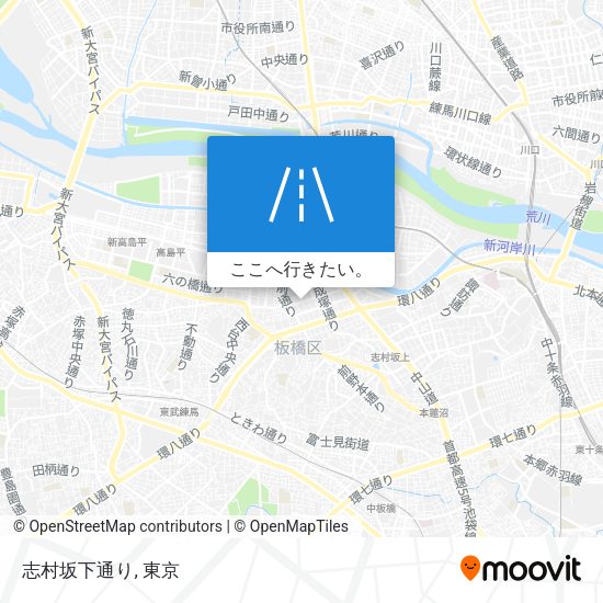 志村坂下通り地図
