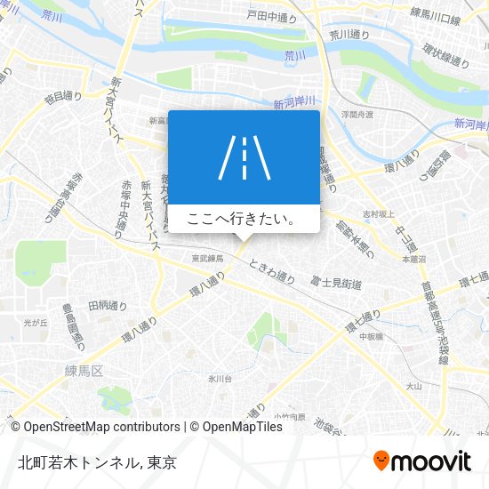 北町若木トンネル地図