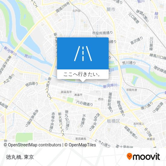 徳丸橋地図