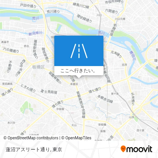 蓮沼アスリート通り地図