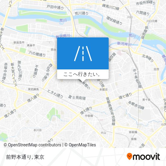 前野本通り地図