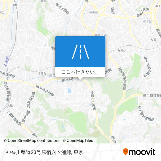 神奈川県道23号原宿六ツ浦線地図