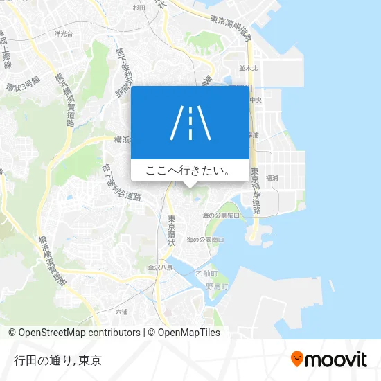 行田の通り地図
