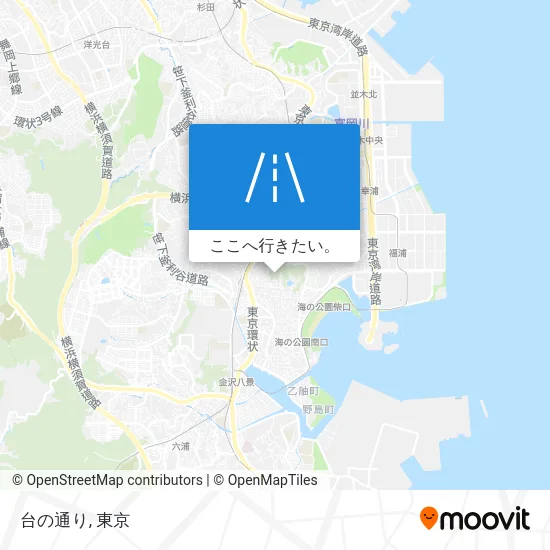 台の通り地図