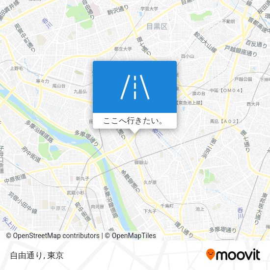 自由通り地図