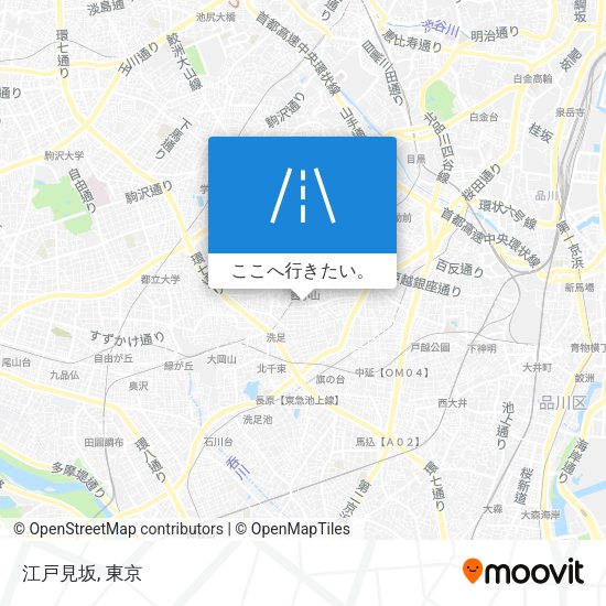 江戸見坂地図