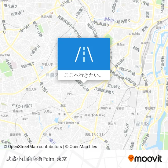 武蔵小山商店街Palm地図