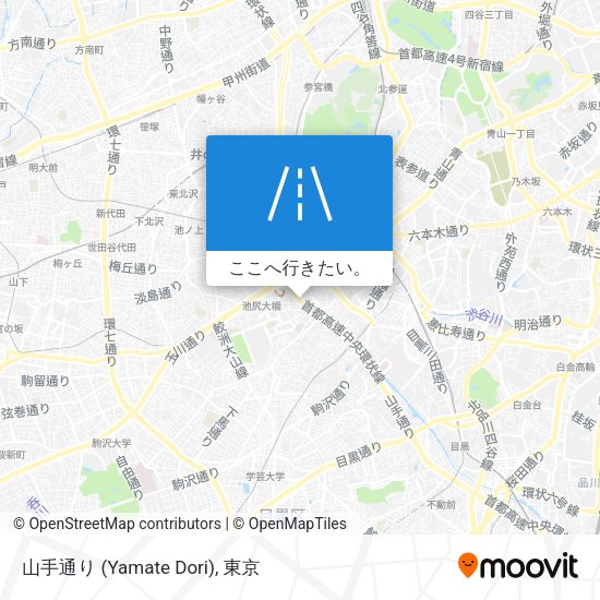山手通り (Yamate Dori)地図