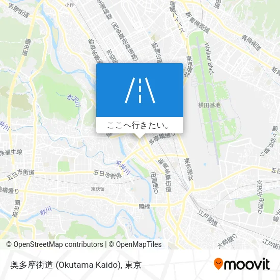 奥多摩街道 (Okutama Kaido)地図