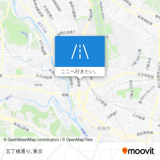 五丁橋通り地図
