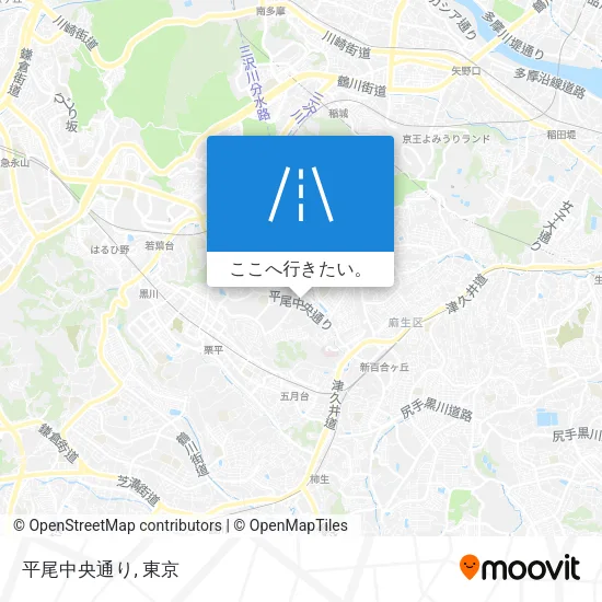 平尾中央通り地図