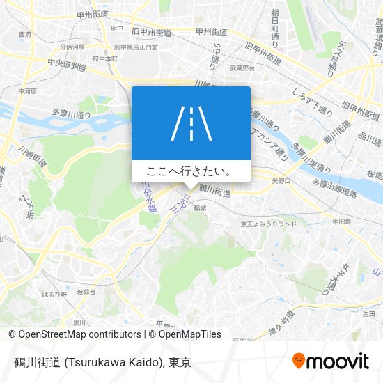 鶴川街道 (Tsurukawa Kaido)地図
