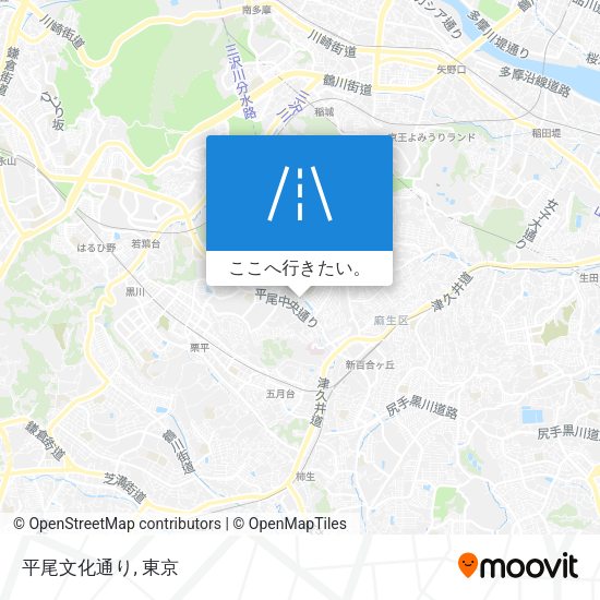 平尾文化通り地図