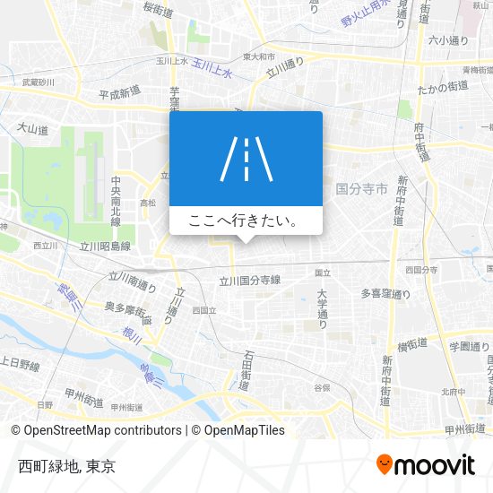 西町緑地地図