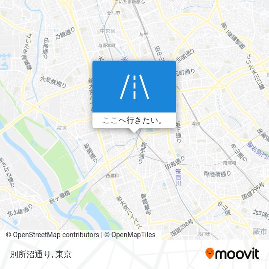 別所沼通り地図