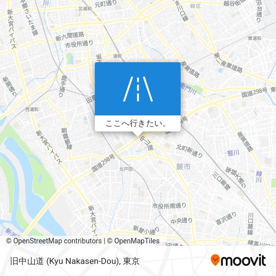 旧中山道 (Kyu Nakasen-Dou)地図
