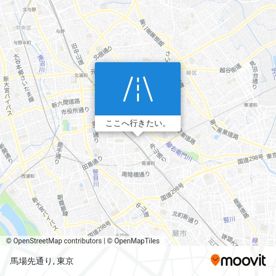 馬場先通り地図