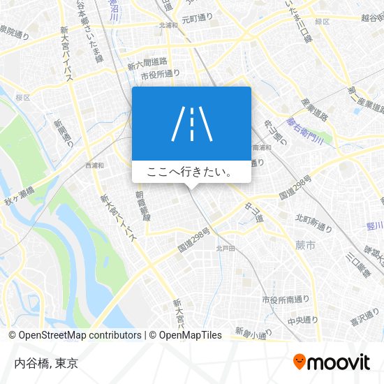 内谷橋地図