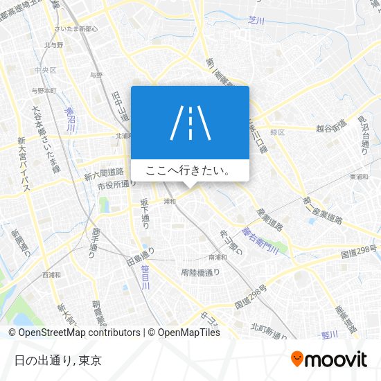 日の出通り地図