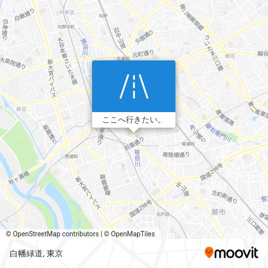 白幡緑道地図