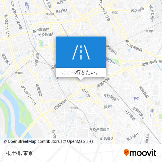 根岸橋地図
