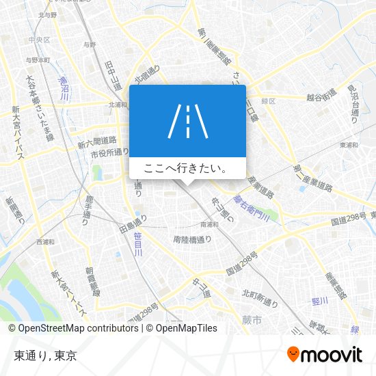 東通り地図