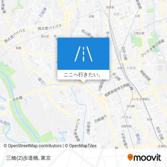 三橋(2)歩道橋地図