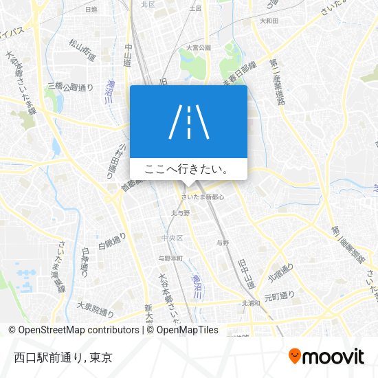 西口駅前通り地図