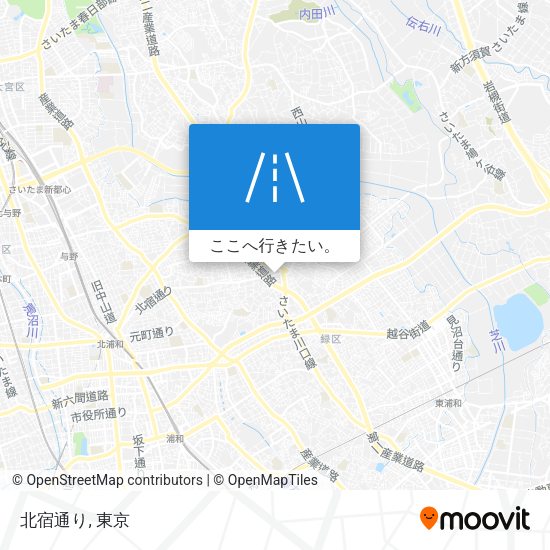 北宿通り地図