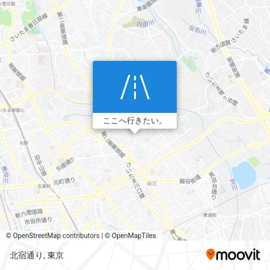 北宿通り地図