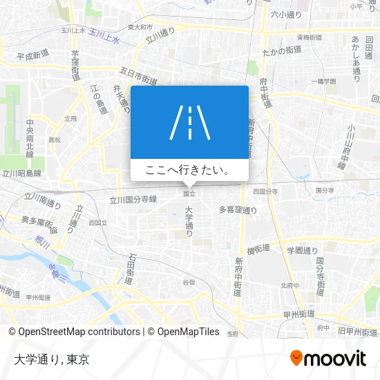 大学通り地図