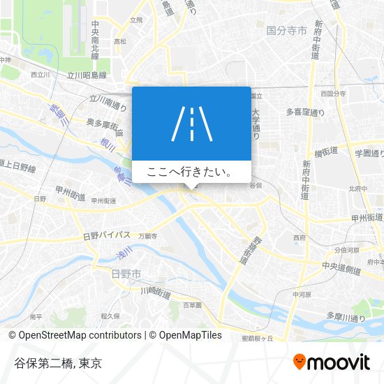 谷保第二橋地図