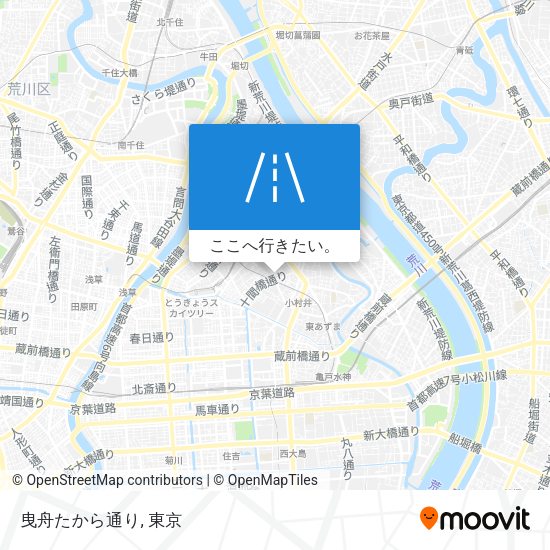 曳舟たから通り地図