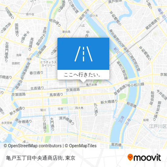 亀戸五丁目中央通商店街地図